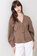 Fariiw Vincentiw Mel Jacket - Coffee Quartz Melange
