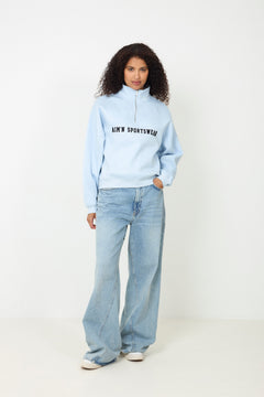 Varsity Sweat Half Zip - Aura