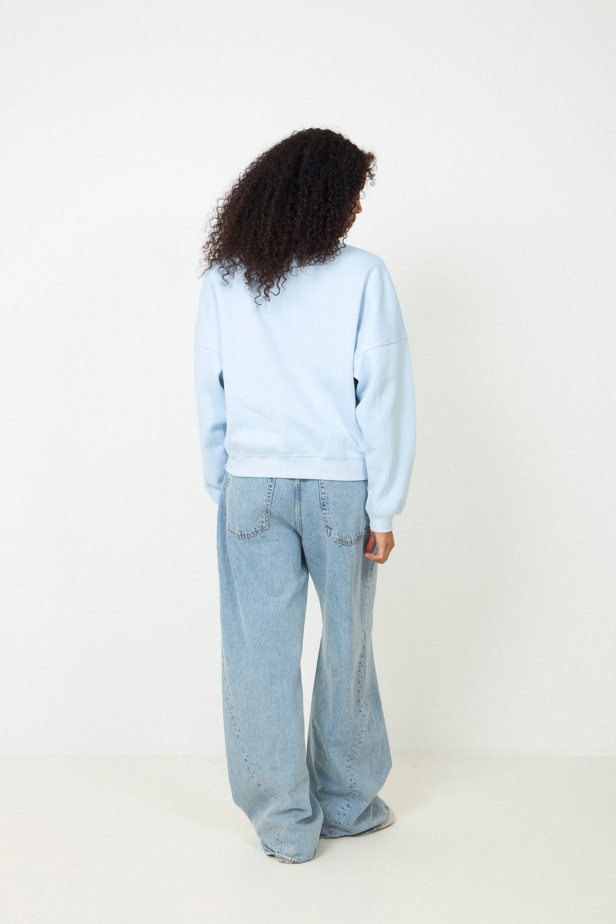 Varsity Sweat Half Zip - Aura