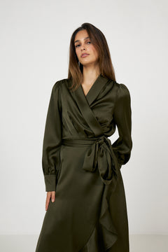 Iza Midi Dress - Khaki