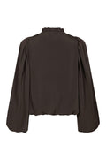 Vivette Woven Blouse - Dark Brown