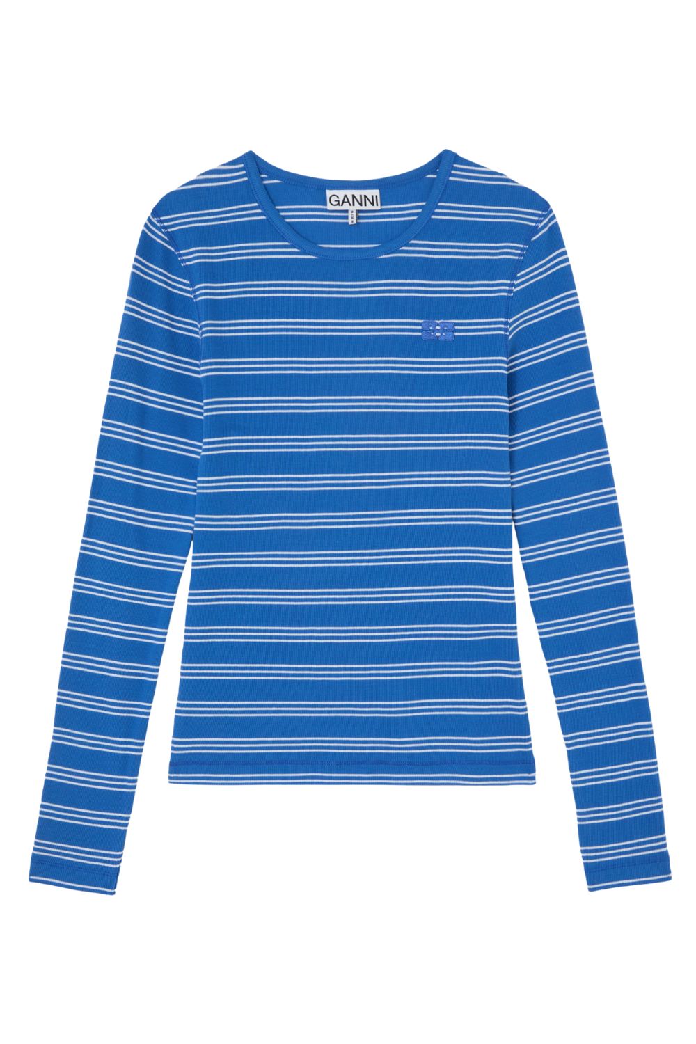 Soft Cotton Rib Stripe LS - Nouvean Navy