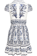 Mini Dress - Flowers Arch Off-White