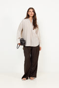Derris - Old Beige Thin Stripe