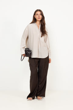 Derris - Old Beige Thin Stripe