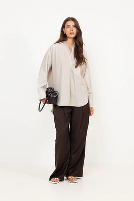 Derris - Old Beige Thin Stripe