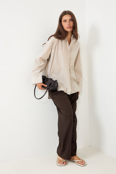 Derris - Old Beige Thin Stripe