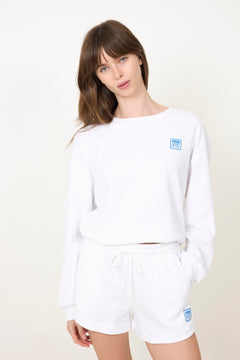 Terry Logo Sweatshirt - White