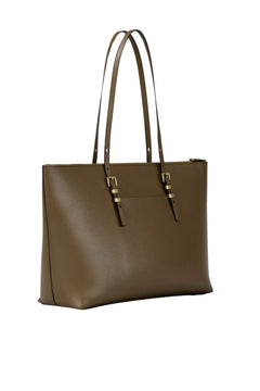 Quinn Large Pebbled Leather Tote Bag - Loden