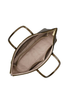 Quinn Large Pebbled Leather Tote Bag - Loden