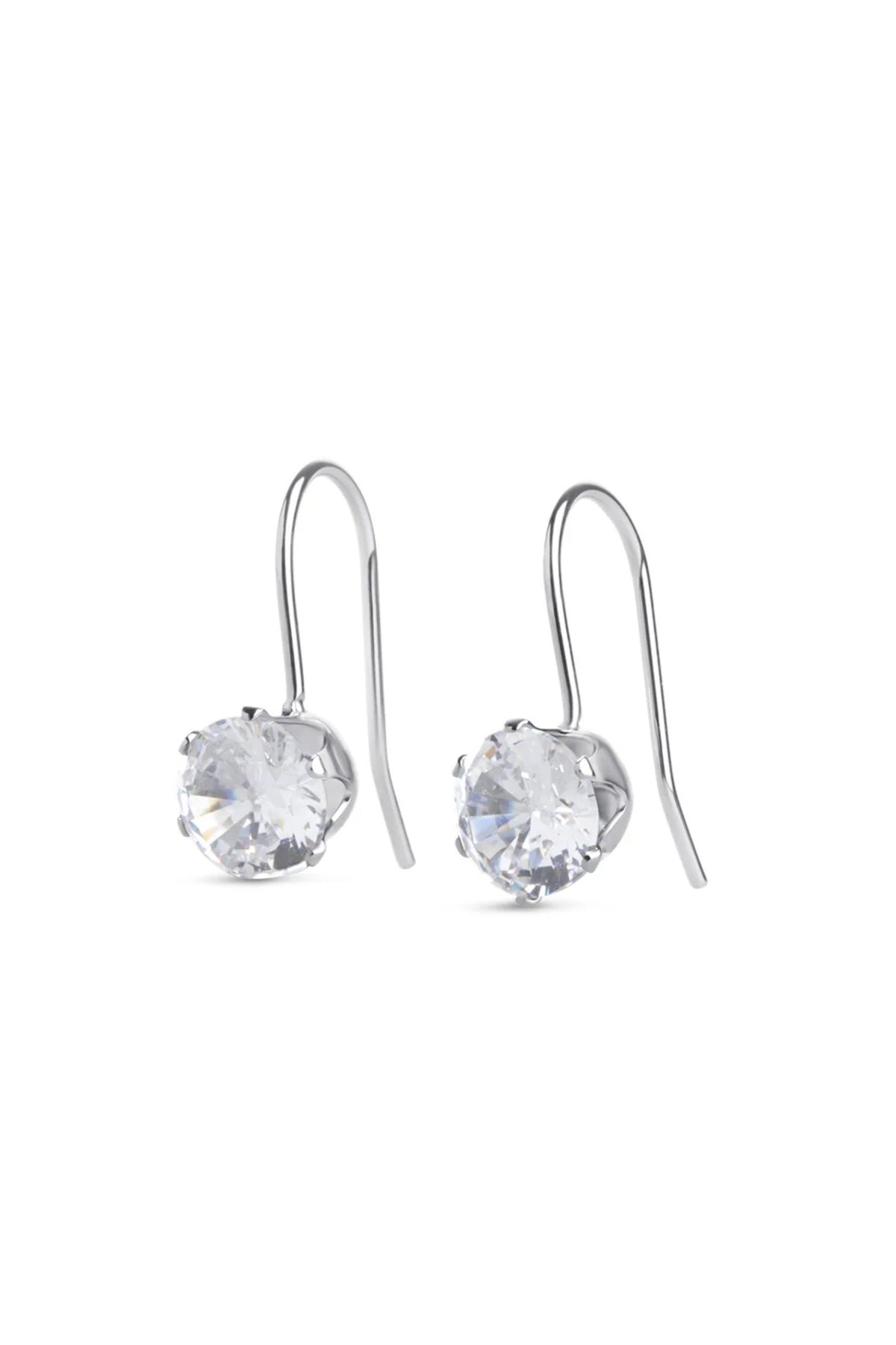 Chelsie Crystal Earrings - Silver