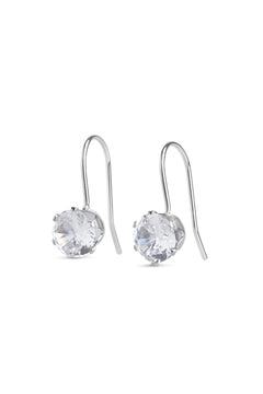 Chelsie Crystal Earrings - Silver