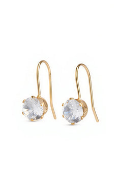 Chelsie Crystal Earrings - Gold