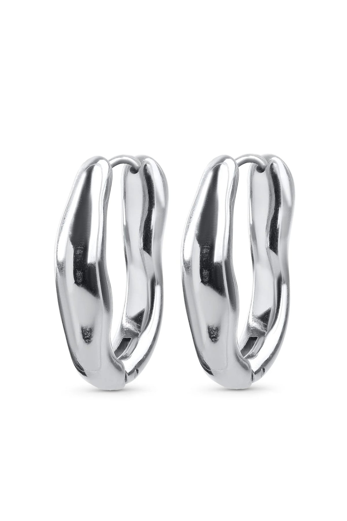 Blanka Hoop Earrings - Silver