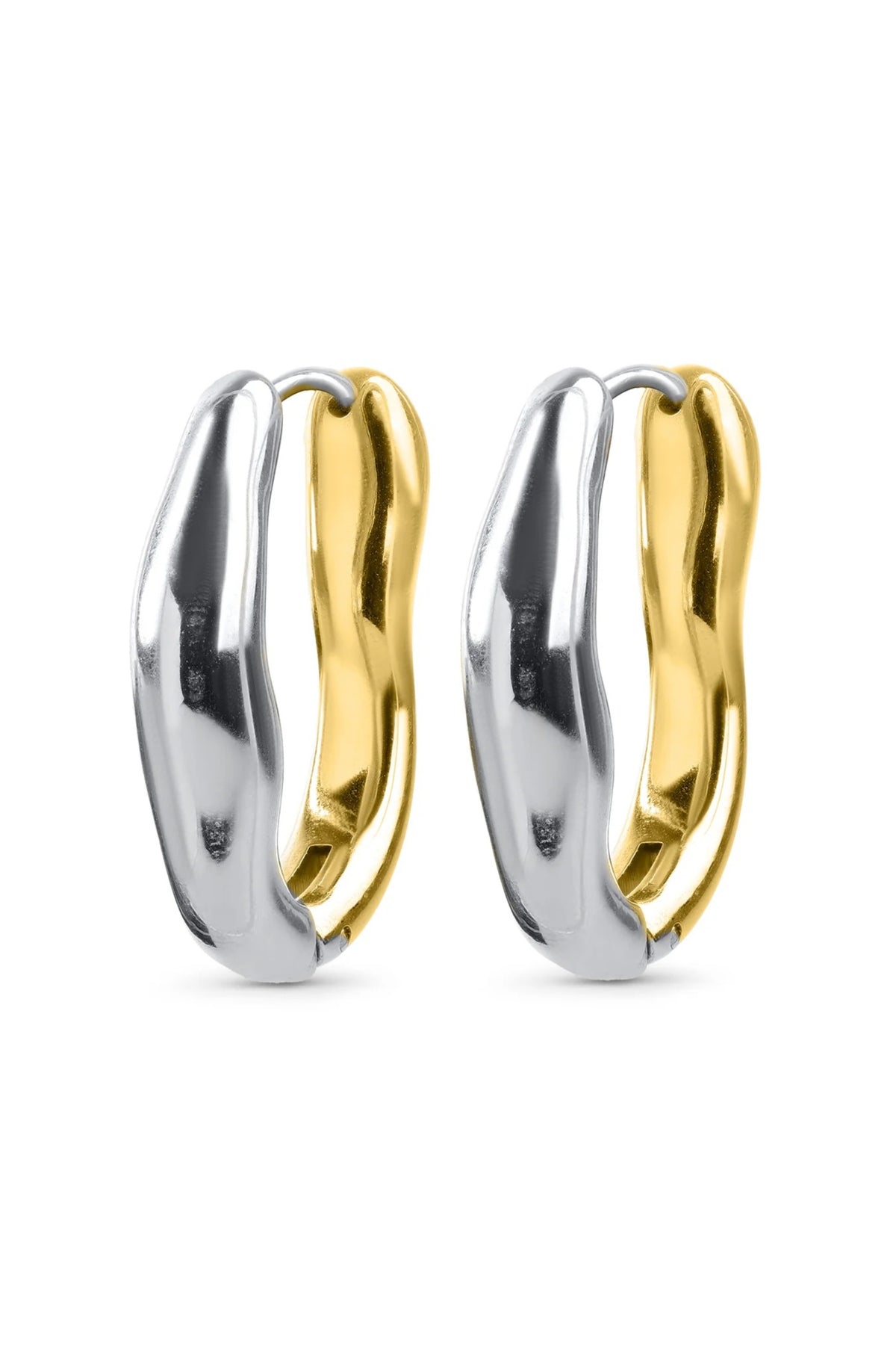 Blanka Hoop Earrings - Gold & Silver