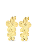 Lottie Flower Earrings - Gold