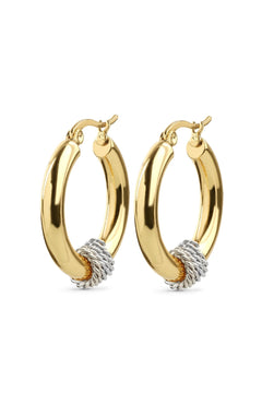 Jessie Hoop Earrings - Gold & Silver