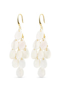 Candela Teardrop Shell Earrings - Gold