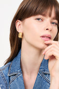 Alima Chunky Stud Earrings - Gold
