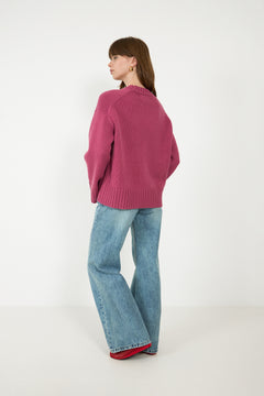 Sakeiku Sweater - Red Violet