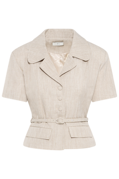 Annieic Tee Blazer - Beige