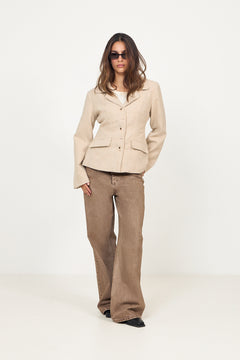 Stineic Blazer - Beige Checks