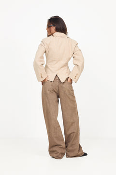 Stineic Blazer - Beige Checks