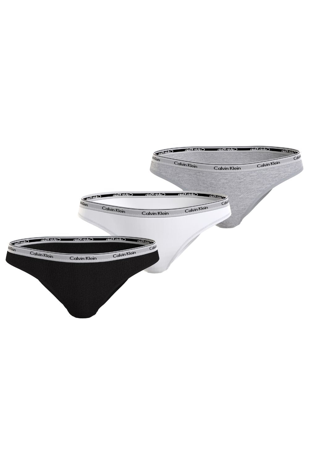 3 Pk Bikini - Black/White/Grey Heather