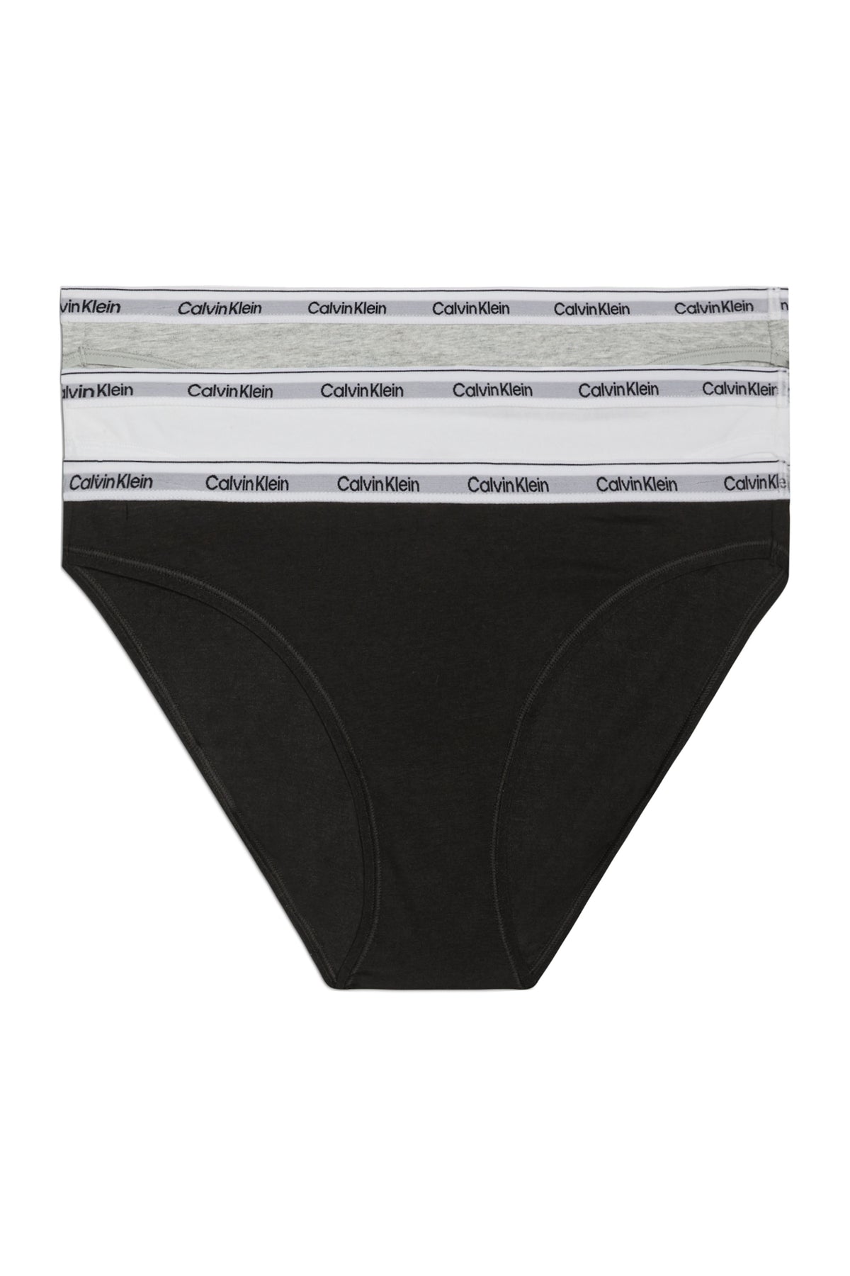 3 Pk Bikini - Black/White/Grey Heather