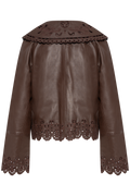 Hearts Richilieu Dark Brown Leather Jacket - Dark Brown