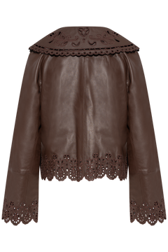 Hearts Richilieu Dark Brown Leather Jacket - Dark Brown