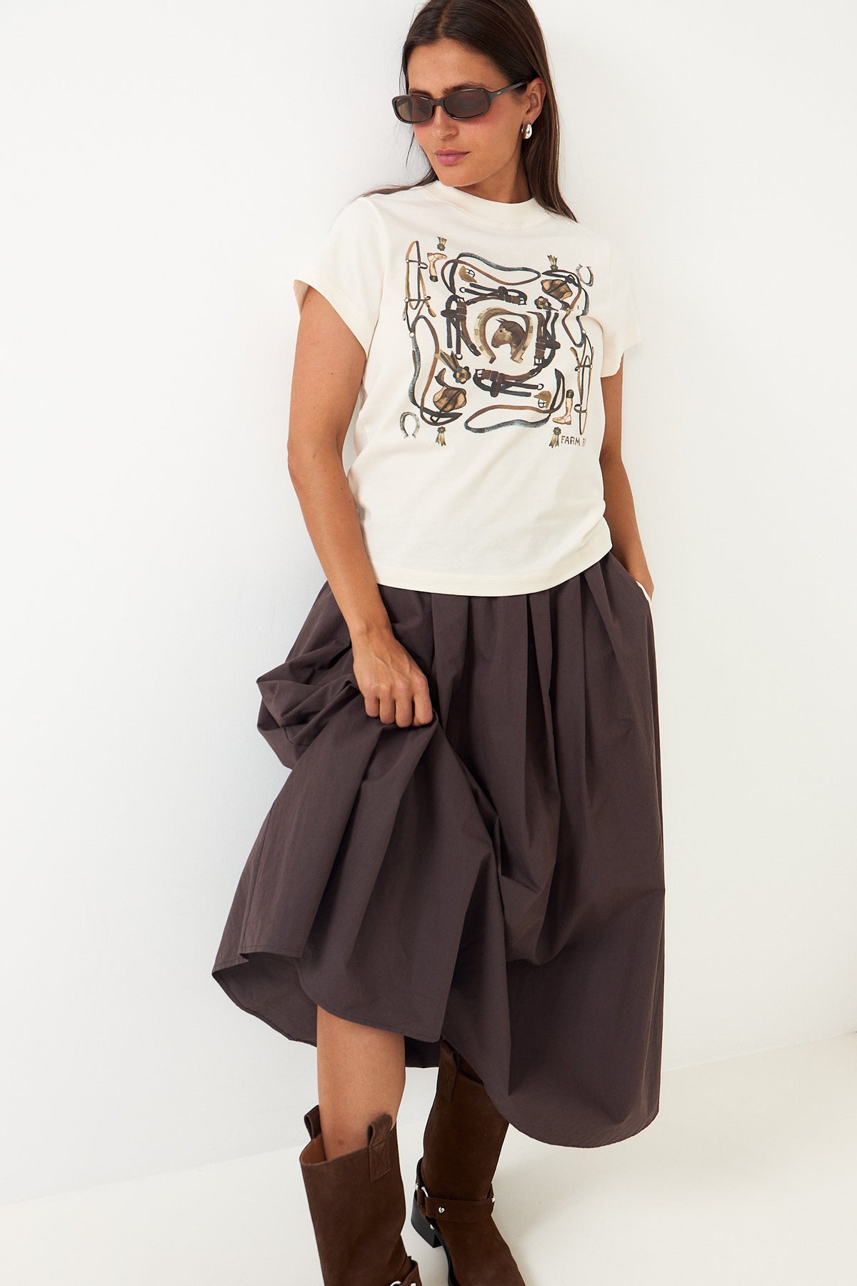 Equestrian Slim T-Shirt - Off-White