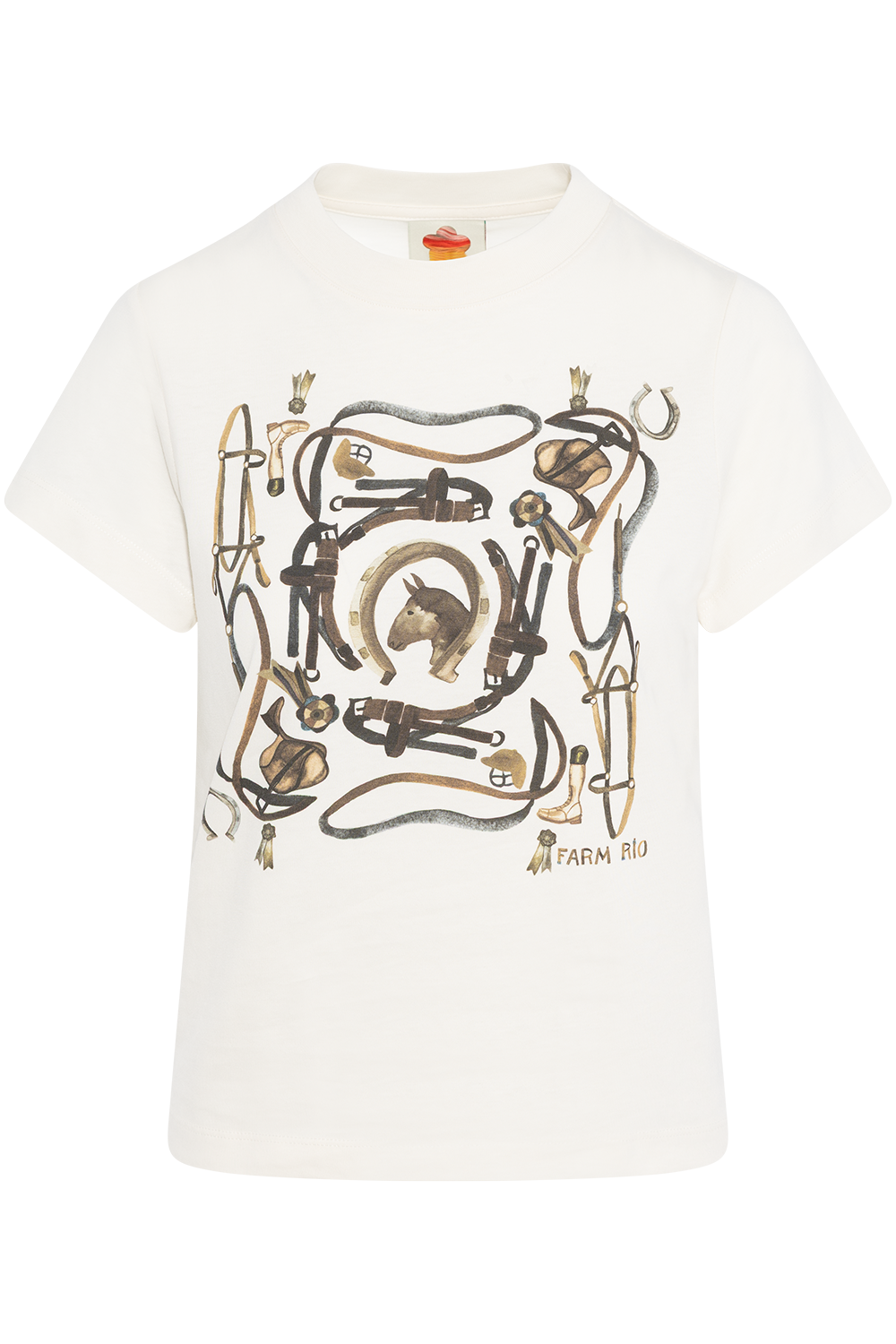 Equestrian Slim T-Shirt - Off-White