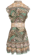Mini Dress - Dotted Foliage Soft Sage Green