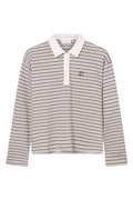 Elmer Polo Shirt - Brown Stripe