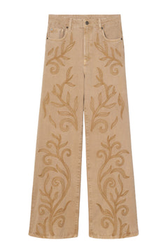 Taylor Embroidered - Camel