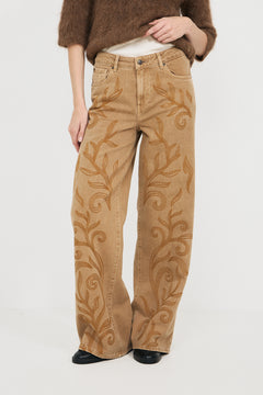 Taylor Embroidered - Camel