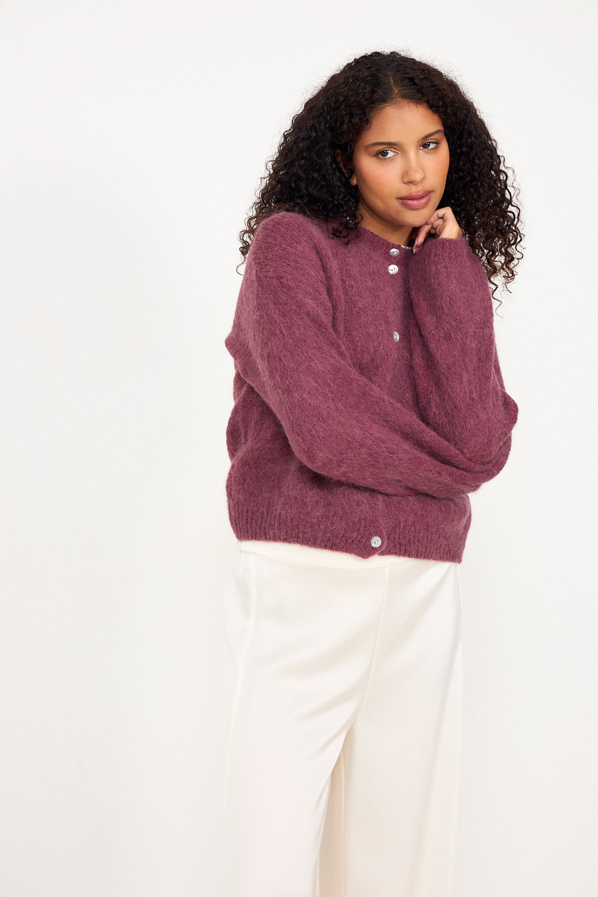 N-Kae Knit Cardigan - Rust