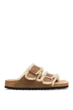 Arizona Shearling Suede Leather - Dark Tea