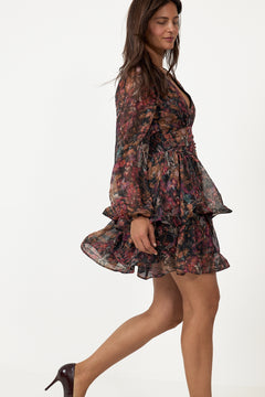 Jade Wave Floral Night Dress - Multi Floral