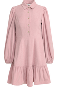 Mandy Cord Mini Dress - Dusty Pink