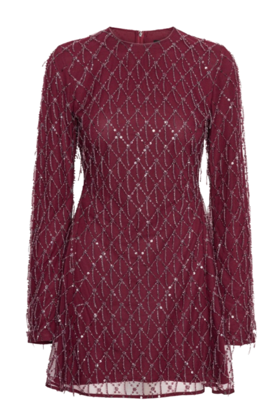 Sequins Mini Flared Dress - Winetasting