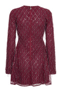 Sequins Mini Flared Dress - Winetasting