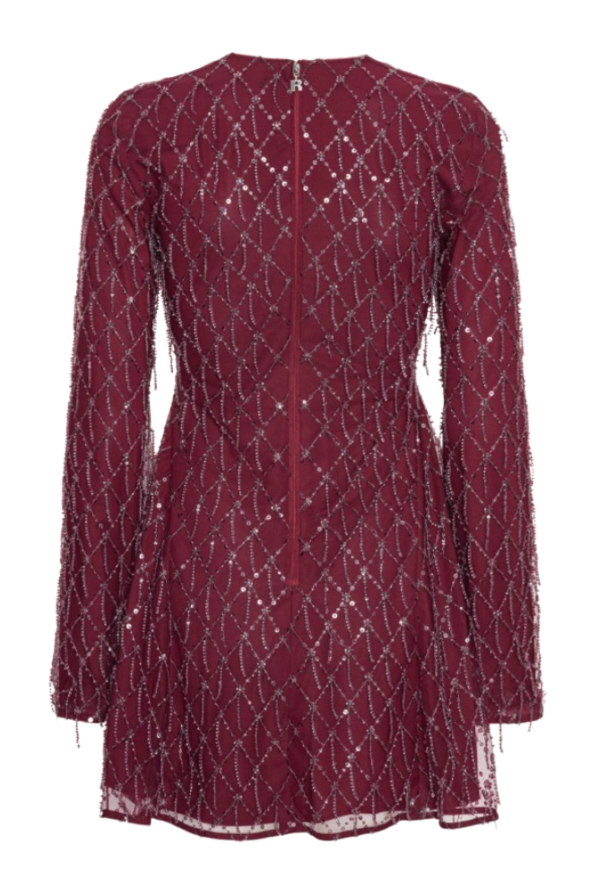 Sequins Mini Flared Dress - Winetasting