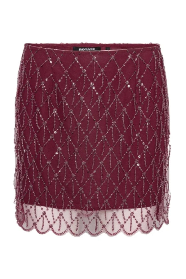 Sequins Mini Skirt - Winetasting