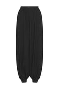 Balloon Pleated Pants - Black