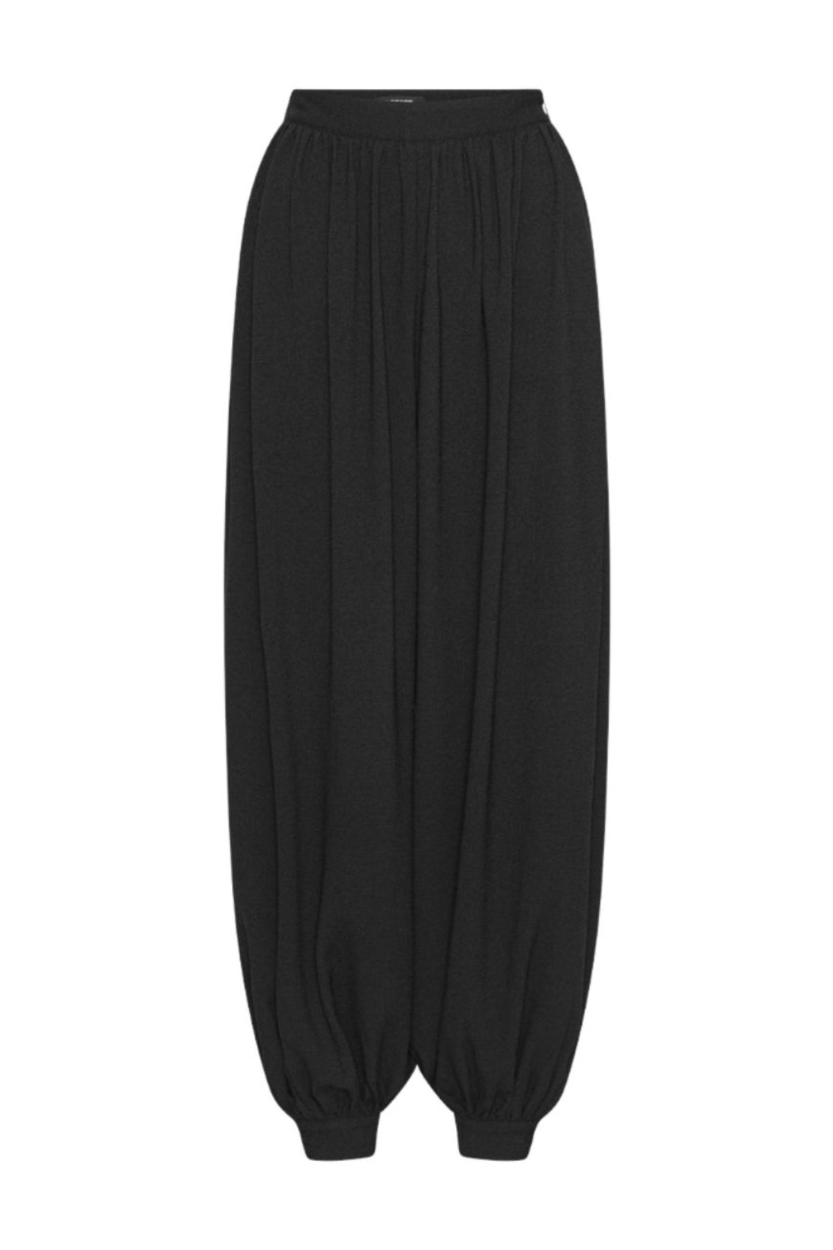 Balloon Pleated Pants - Black