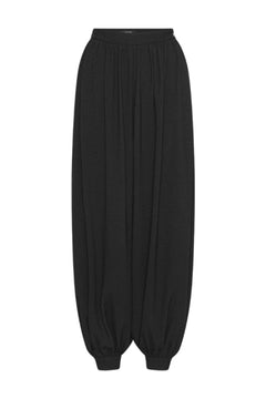 Balloon Pleated Pants - Black