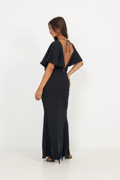 Maxi Slit Dress - Black