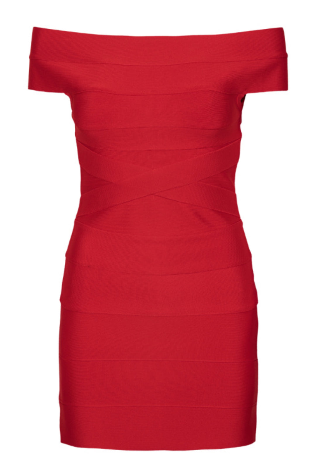 Mini Fitted Knit Dress - Scooter Red